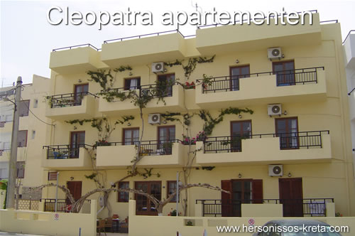 Cleopatra appartementen in Chersonissos.