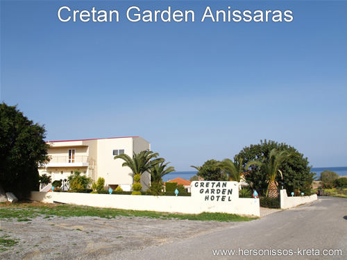 Cretan garden Anissaras Kreta. Mooi en rustig gelegen, vlakbij zandstrand. 