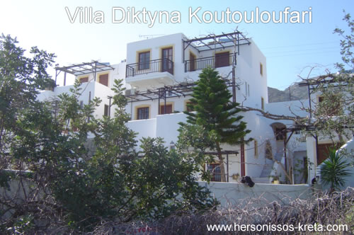 villa diktyna in koutouloufari, mooi appartementencomplex, prachtig uitzicht over hersonissos.